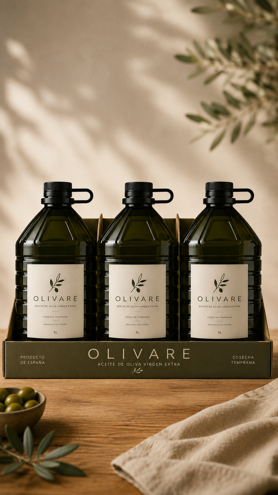 Pack 15L aceite de oliva Olivare®